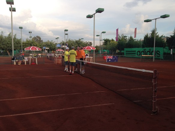 Netherland defeated Australia in the doubles