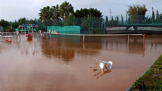 The picture on the ITF website, this court was playable in 4 hours