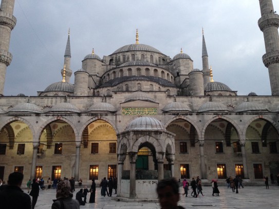 Blue Mosque from the courtyard