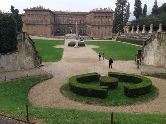 Looking back to the Palace