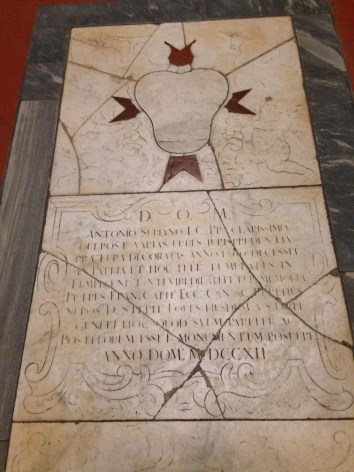 This floor stone went back to MDCCX11