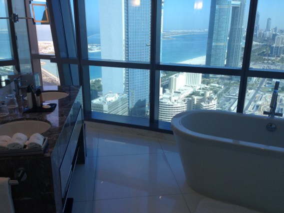 This is the view from our bathroom