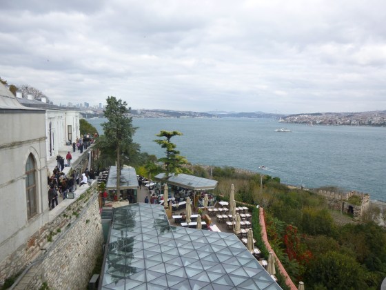 The view of the Bosphorus from the Palace