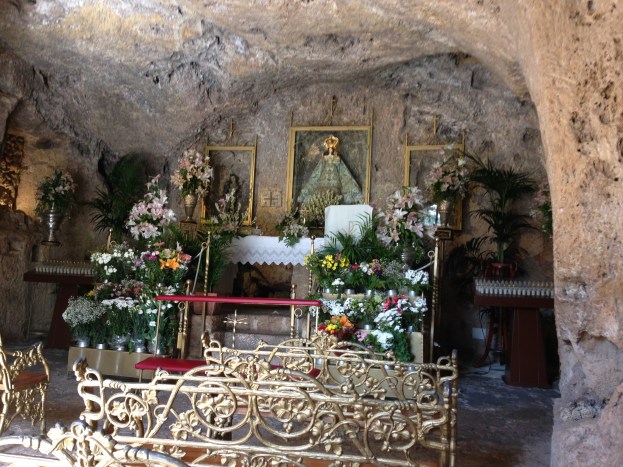 Inside the rock church