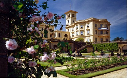 The Upper Terrace planting reflects varieties that would have been familiar to Queen Victoria